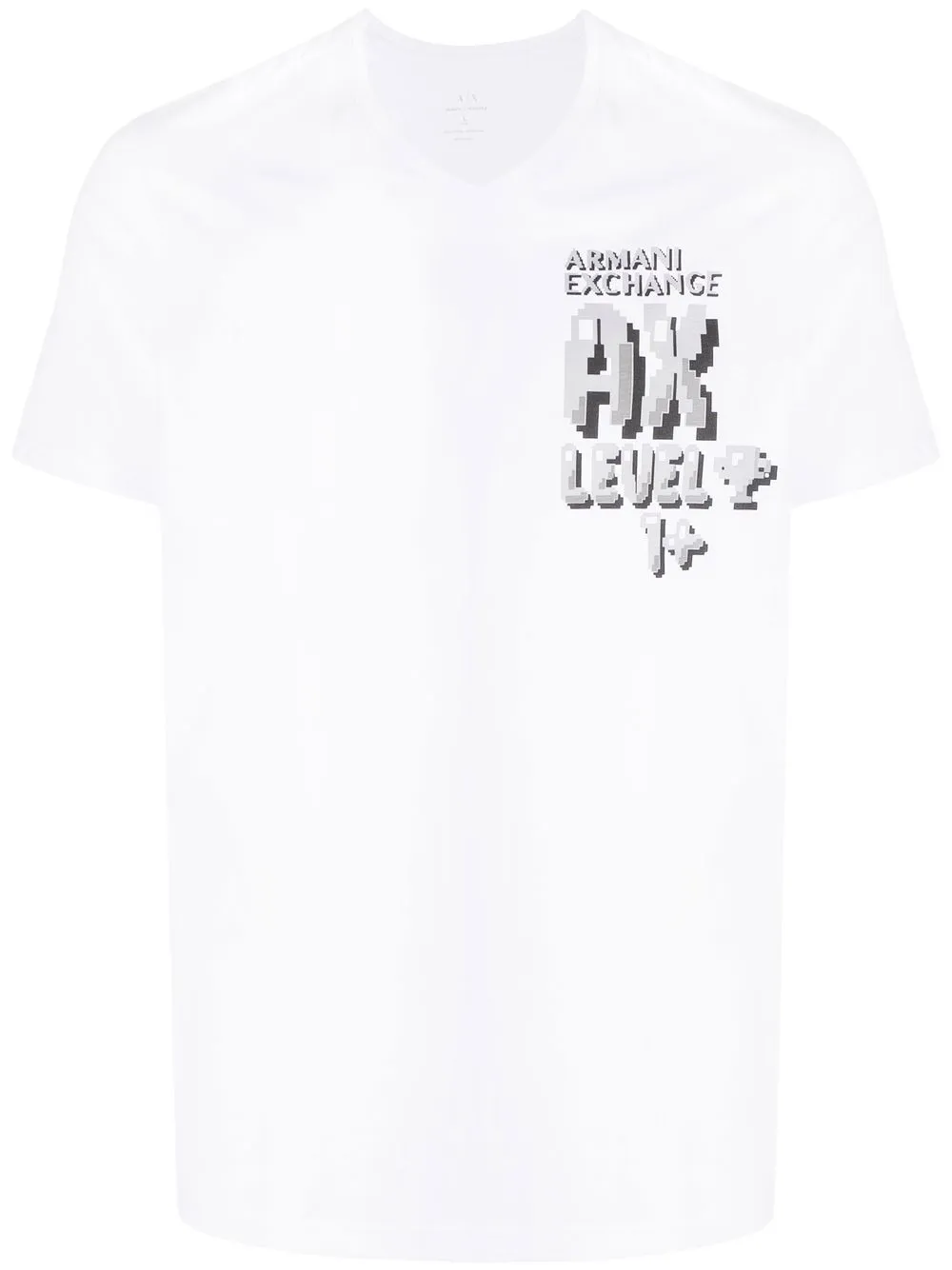 

Armani Exchange logo-print short-sleeved T-shirt - White