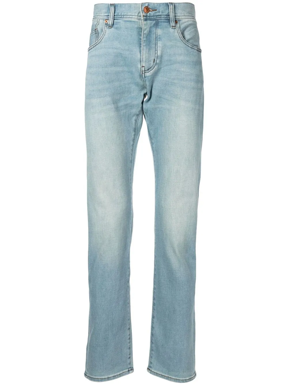 

Armani Exchange jeans ajustados con bolsillos de cierre - Azul