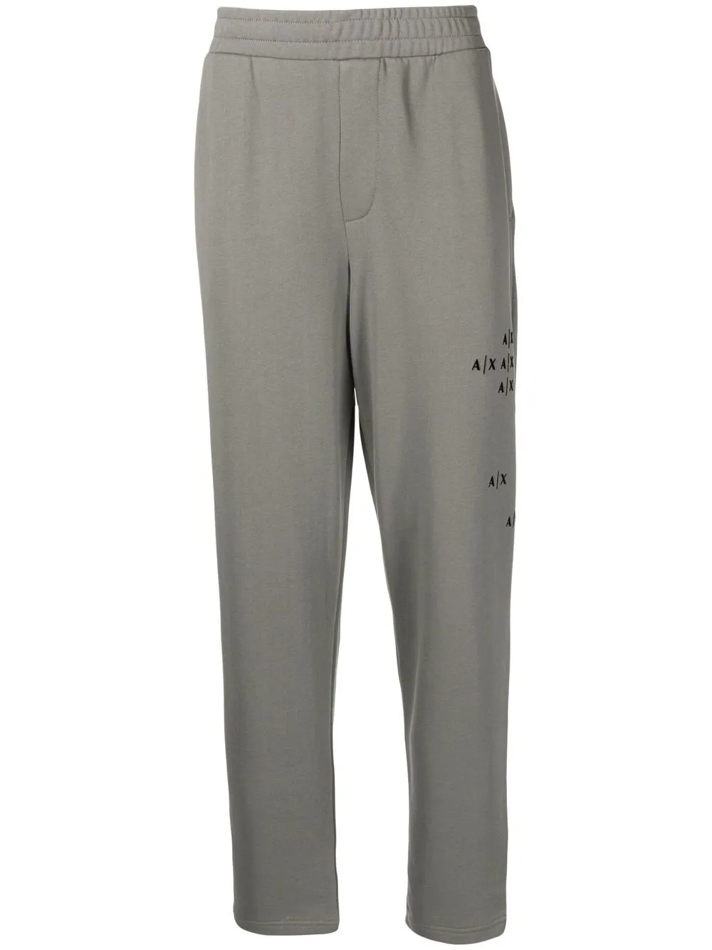 

Armani Exchange logo-print cotton track pants - Grey