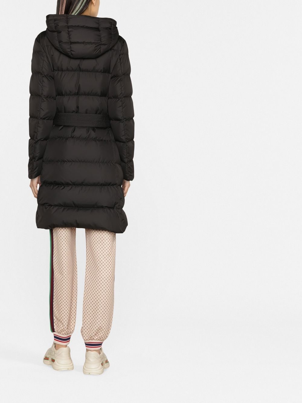 Shop Moncler Double-breasted Padded Coat In Black
