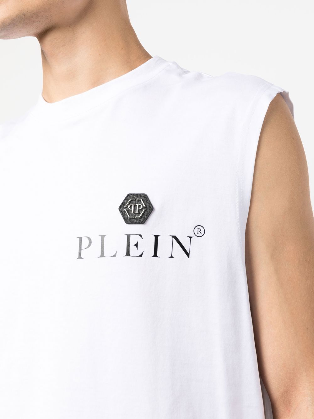 Philipp Plein sleeveless cotton tank-top Men