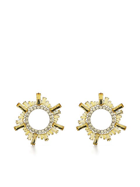Amina Muaddi crystal-embellished earrings
