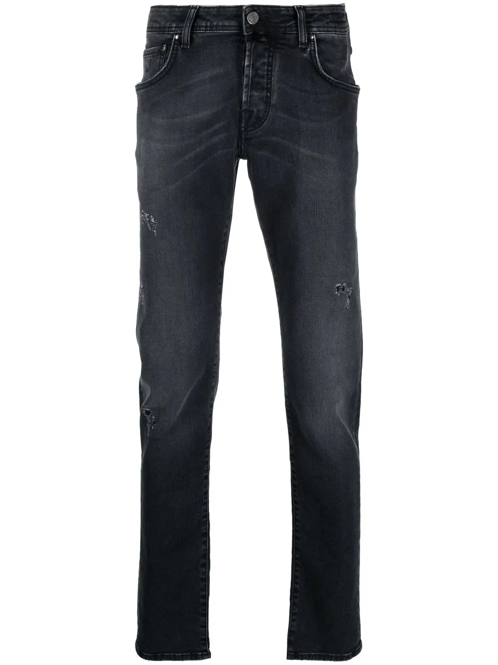 

Jacob Cohën jeans slim con efecto envejecido - Negro