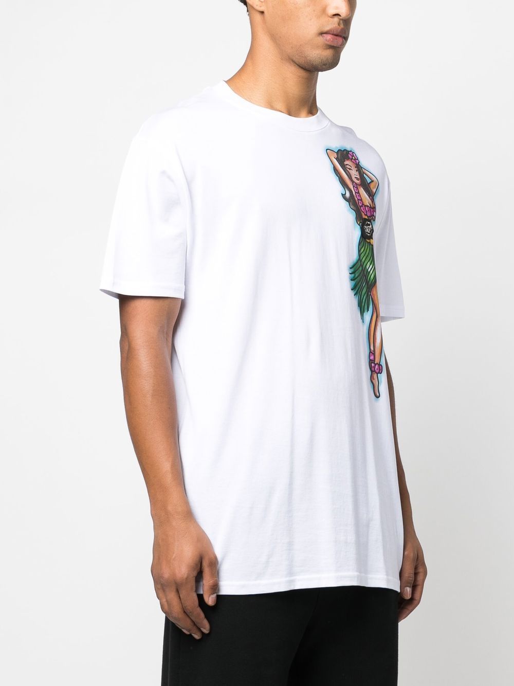 Shop Philipp Plein Graphic-print Short-sleeve T-shirt In White