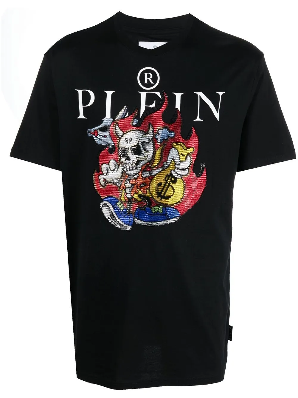 

Philipp Plein playera con motivo Skully Gang - Negro