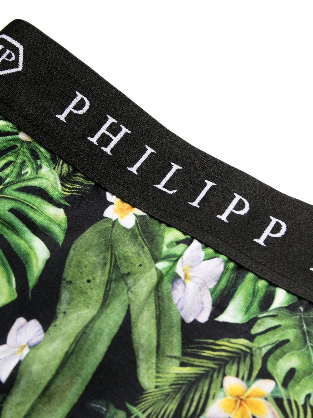 Shop Philipp Plein Floral-print Boxers In Green