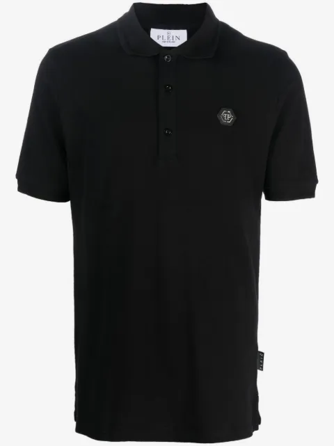 Philipp Plein snake-logo polo shirt