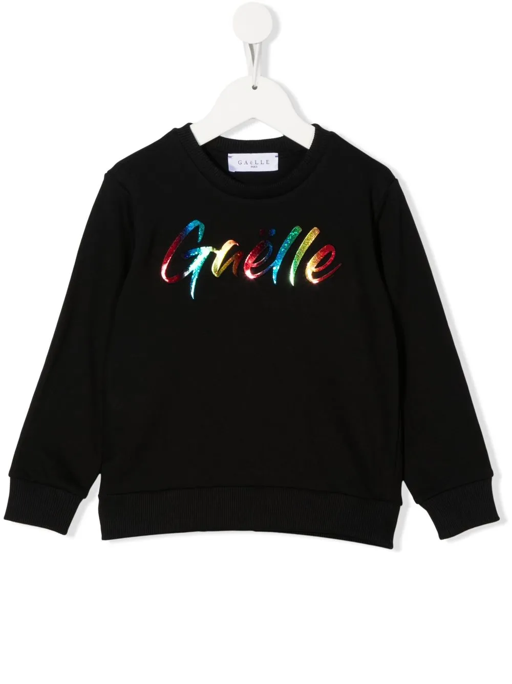 

Gaelle Paris Kids sudadera con logo de glitter - Negro