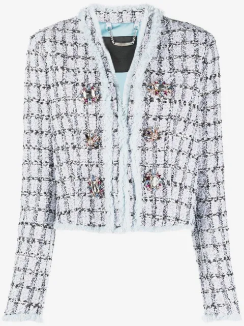 Philipp Plein single-breasted tweed blazer
