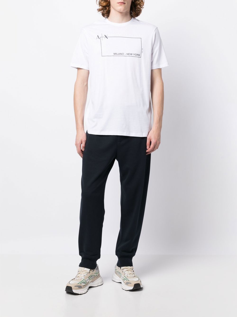 Armani Exchange T-shirt met logo - Wit