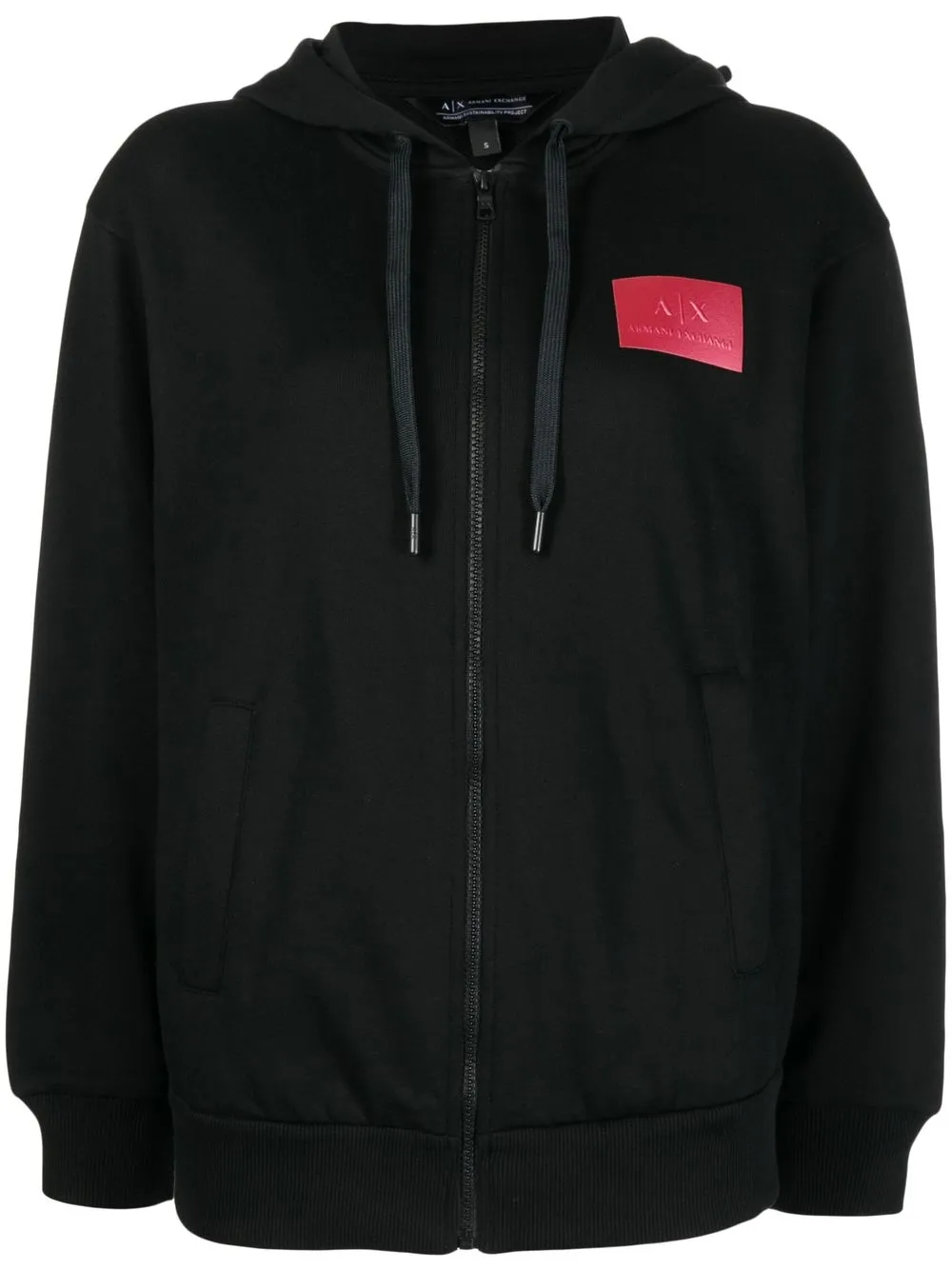 

Armani Exchange hoodie con parche del logo - Negro