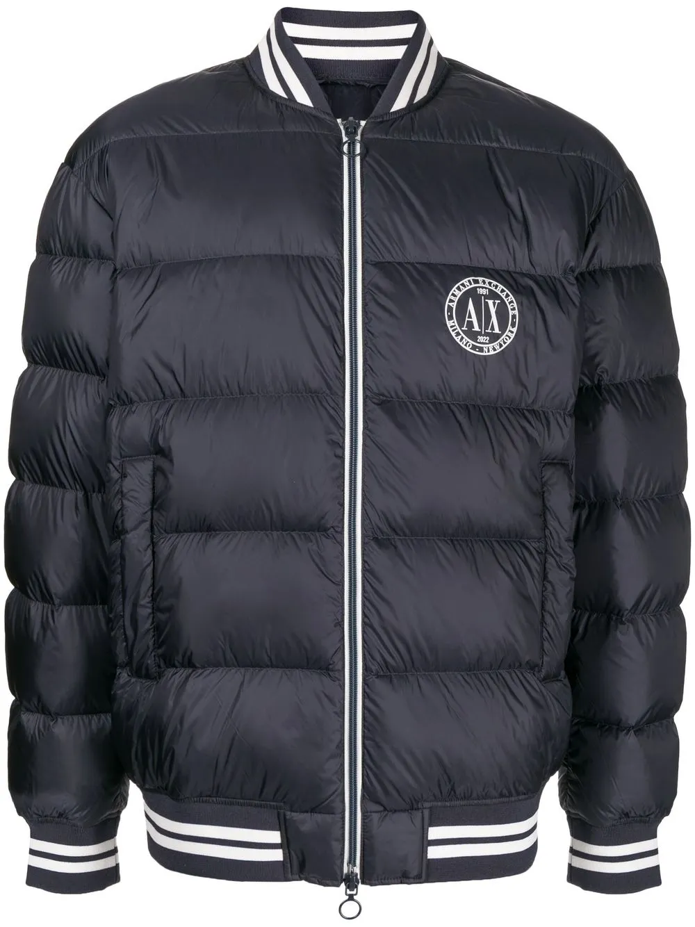 Armani Exchange Logo Padded Jacket - Farfetch