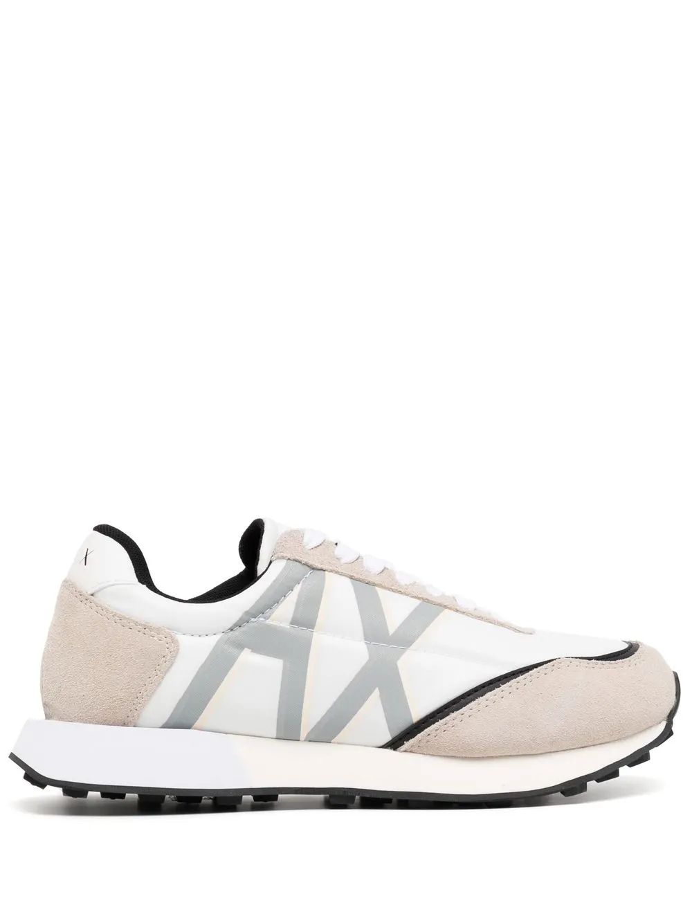 

Armani Exchange tenis con agujetas y logo estampado - Blanco