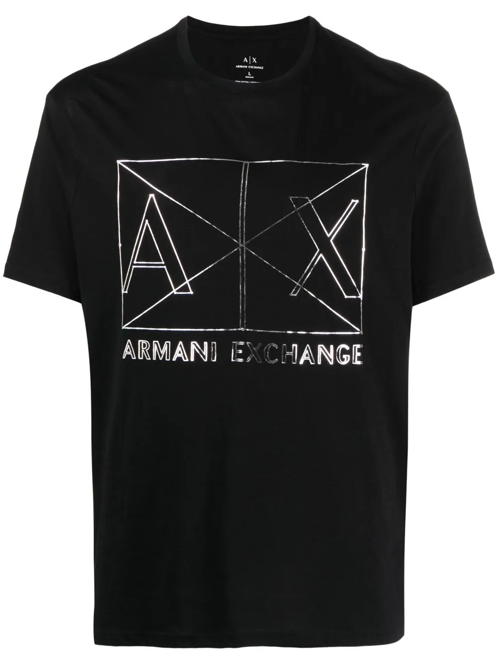 

Armani Exchange logo-print short-sleeved T-shirt - Black