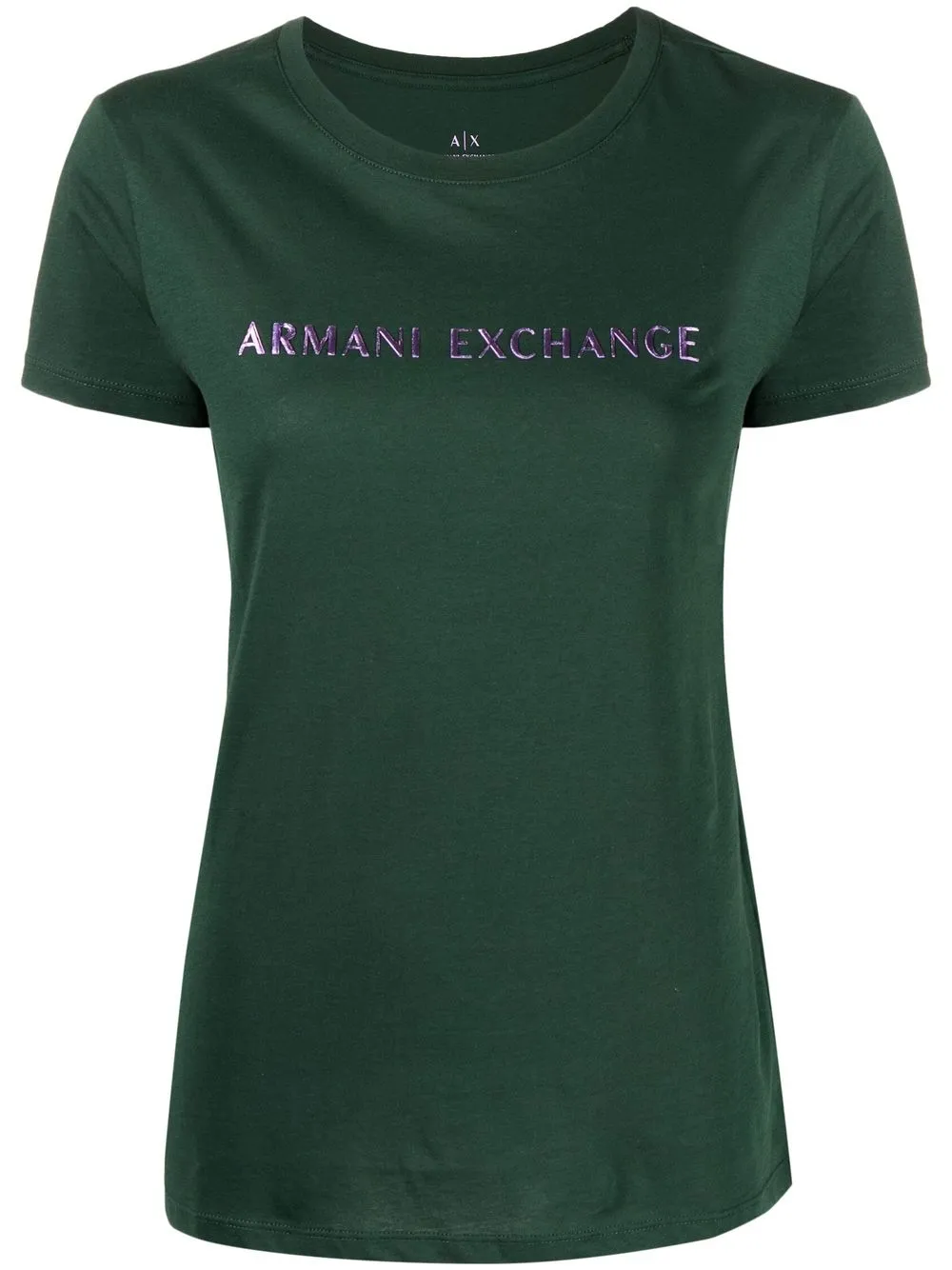 

Armani Exchange playera con logo en relieve - Verde