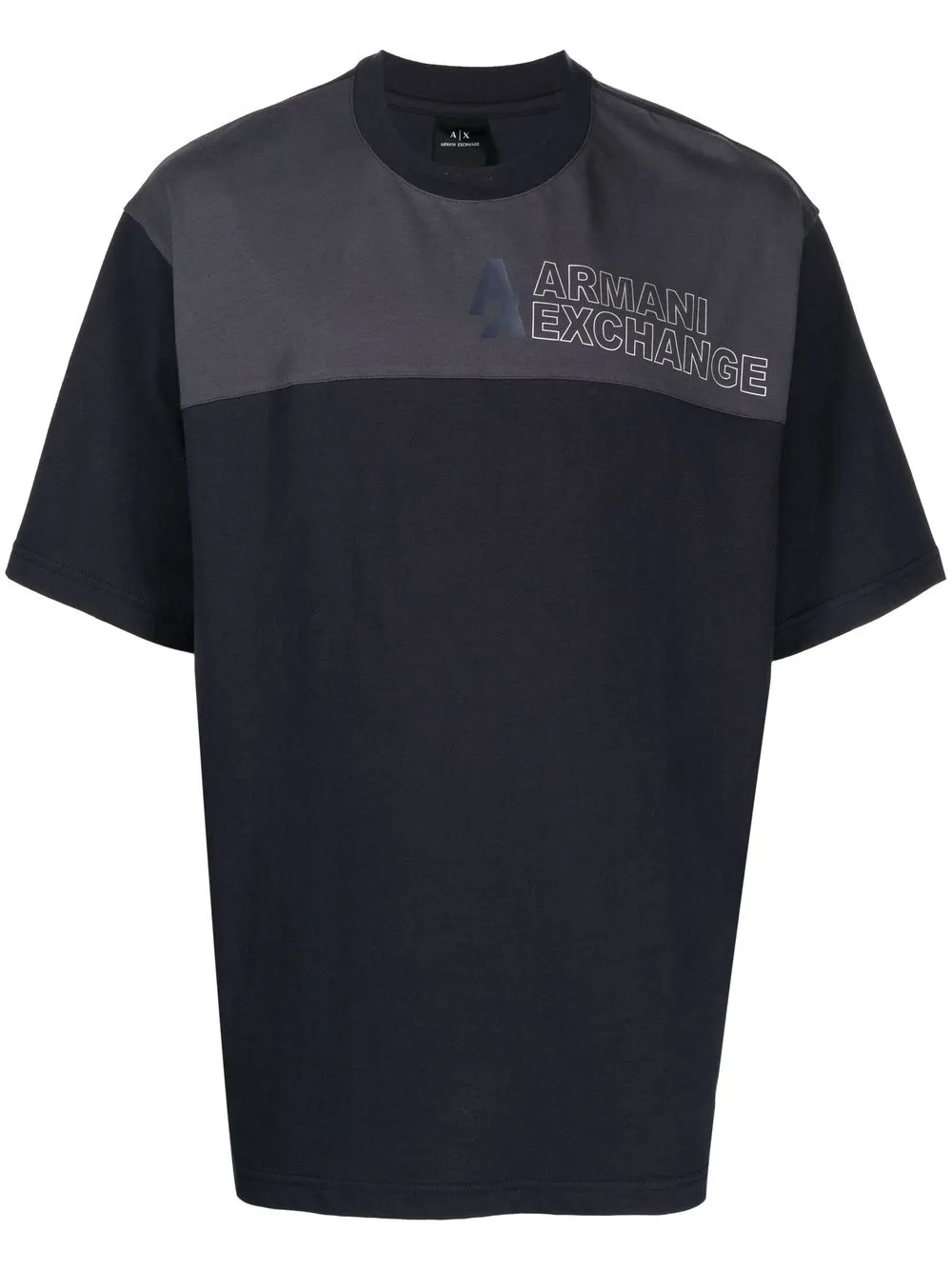 

Armani Exchange playera con logo estampado - Azul