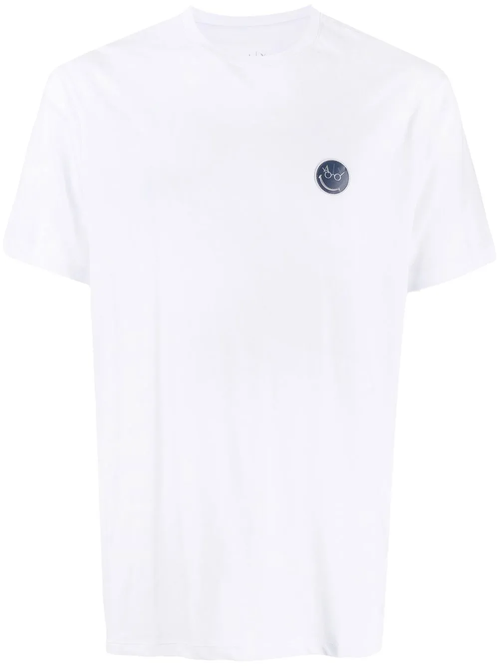 

Armani Exchange chest logo-patch detail T-shirt - White