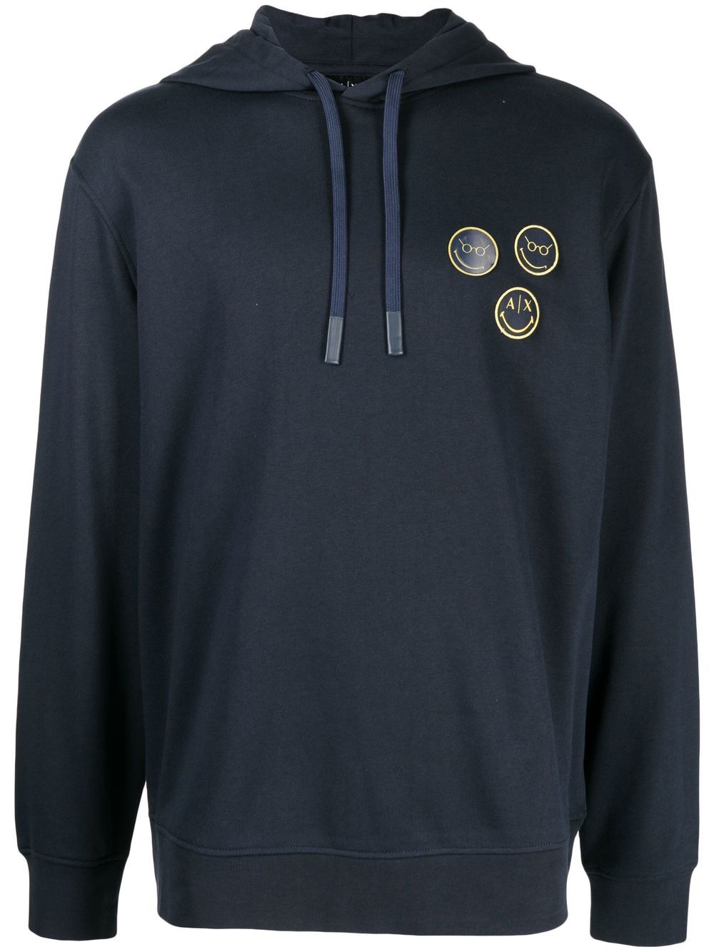 

Armani Exchange hoodie con logo estampado - Azul