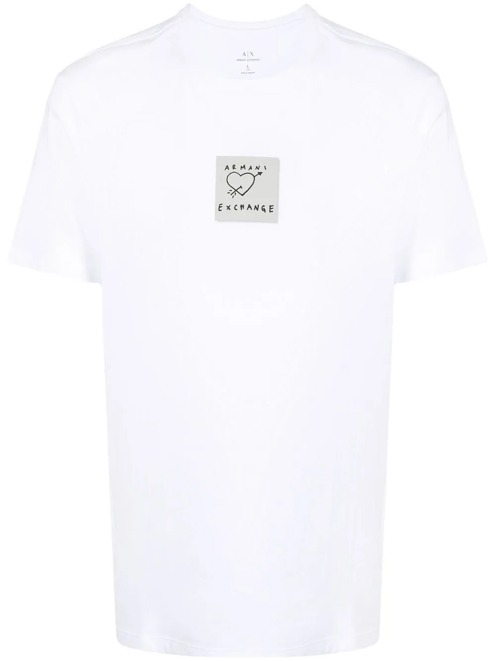 

Armani Exchange playera con logo estampado - Blanco