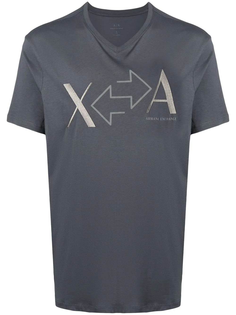 

Armani Exchange playera con logo estampado - Gris