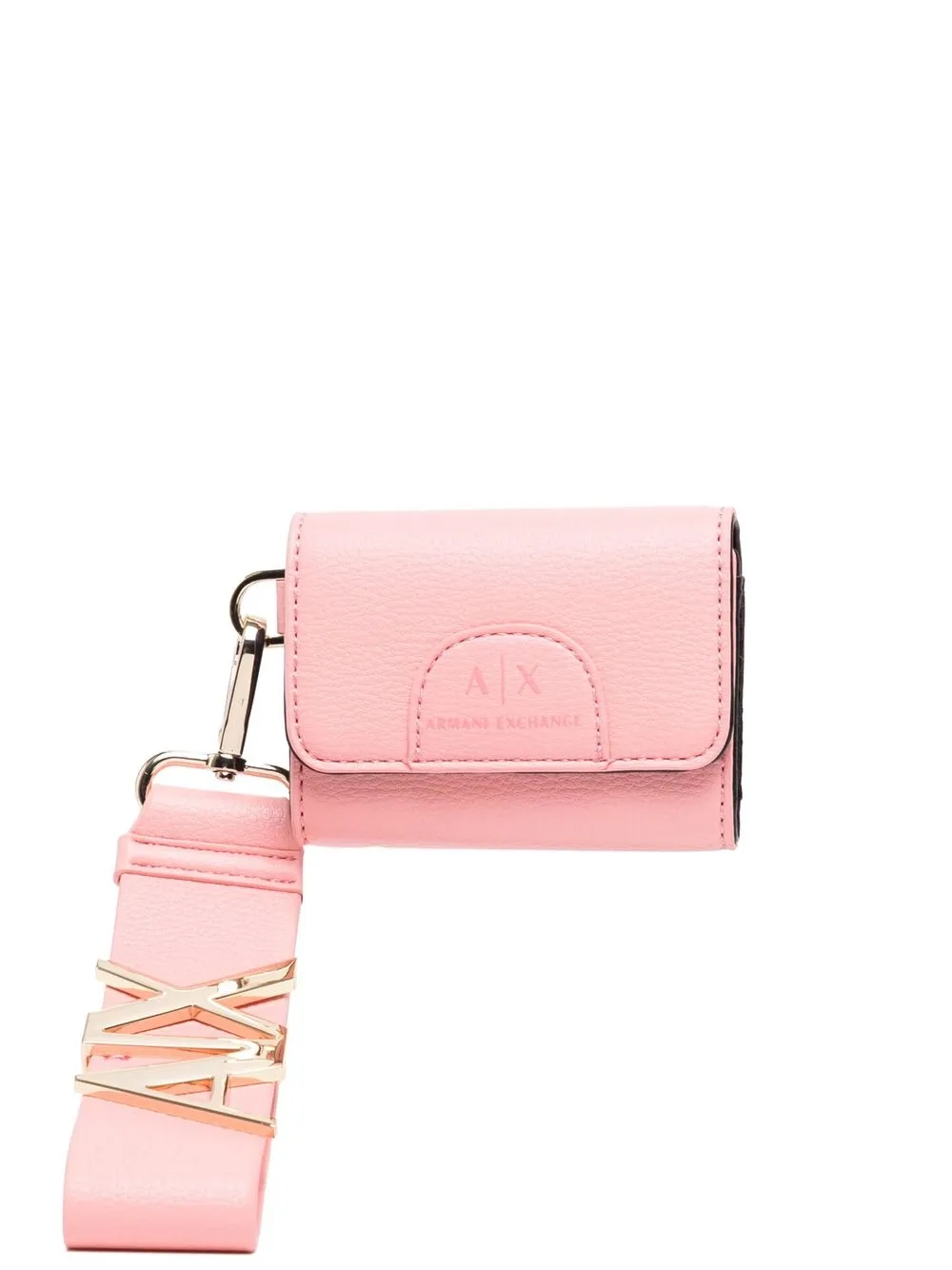 

Armani Exchange logo-print purse - Pink