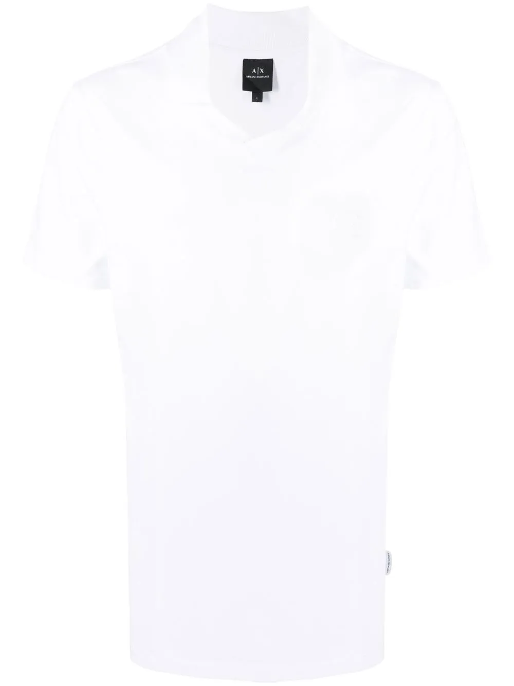 

Armani Exchange playera tipo polo con logo estampado - Blanco