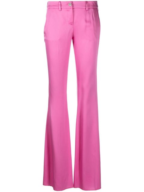 Philipp Plein flared satin trousers Women