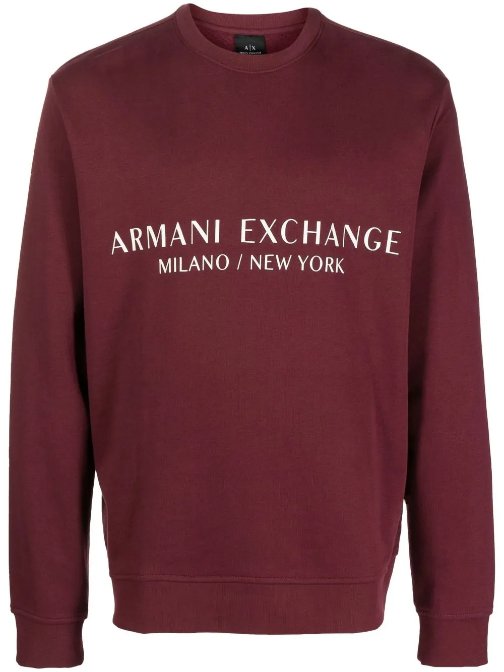 

Armani Exchange sudadera con logo estampado - Rojo