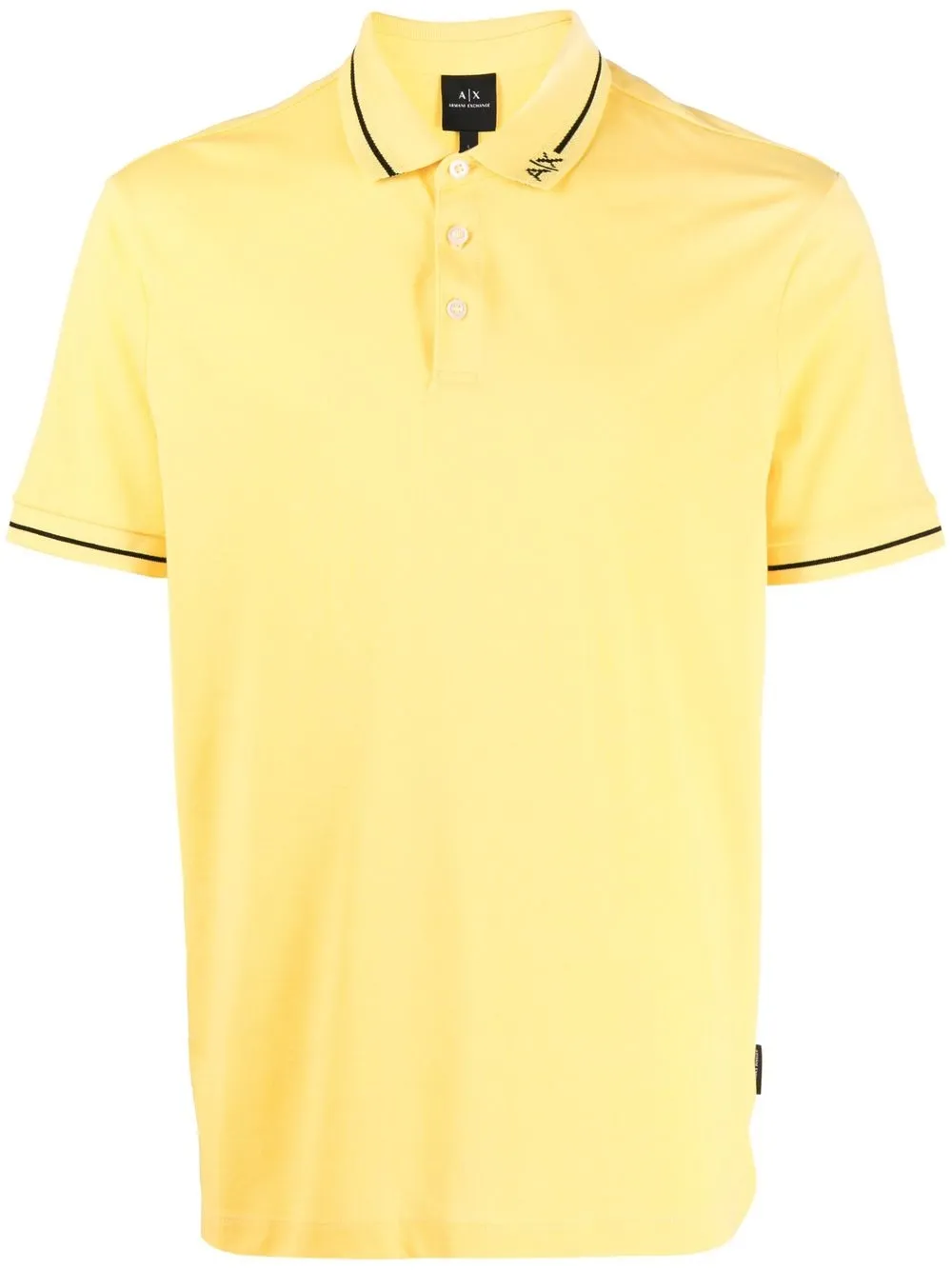 

Armani Exchange logo-collar short-sleeved polo shirt - Yellow