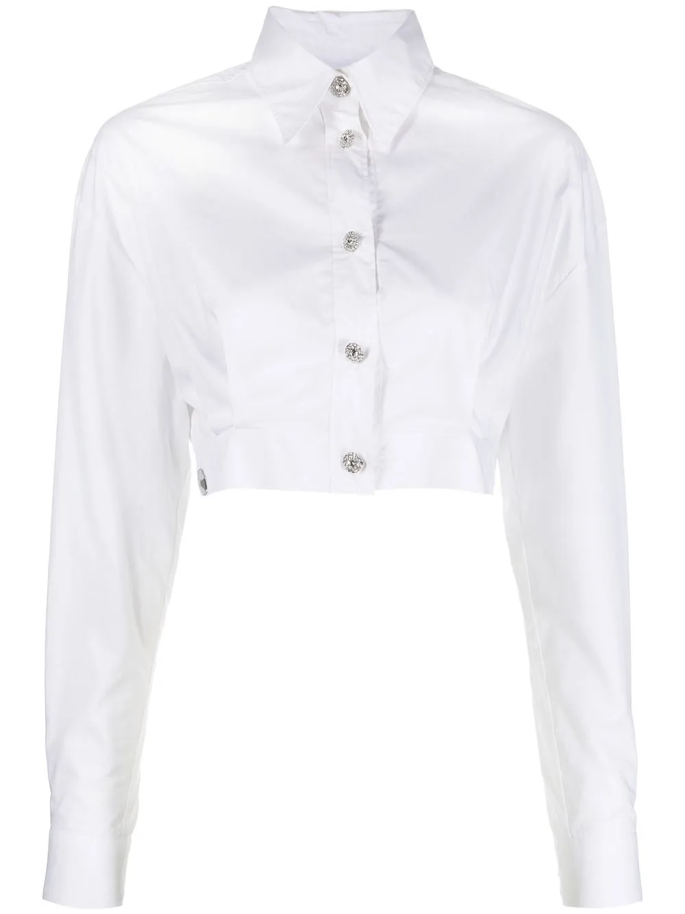 

Philipp Plein camisa corta manga larga - Blanco