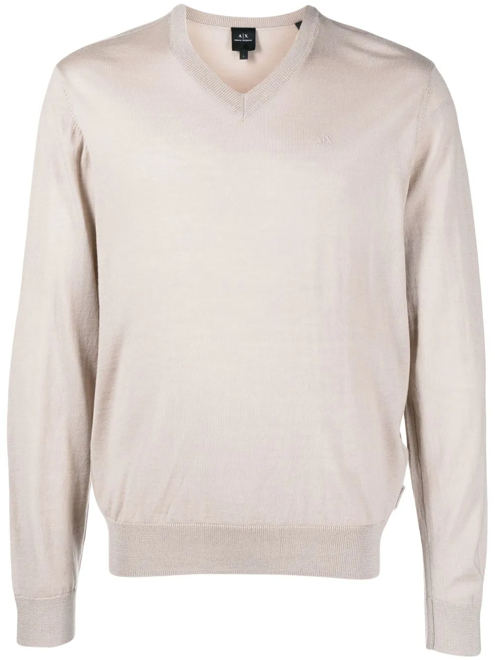 

Armani Exchange v-neck wool jumper - Brown