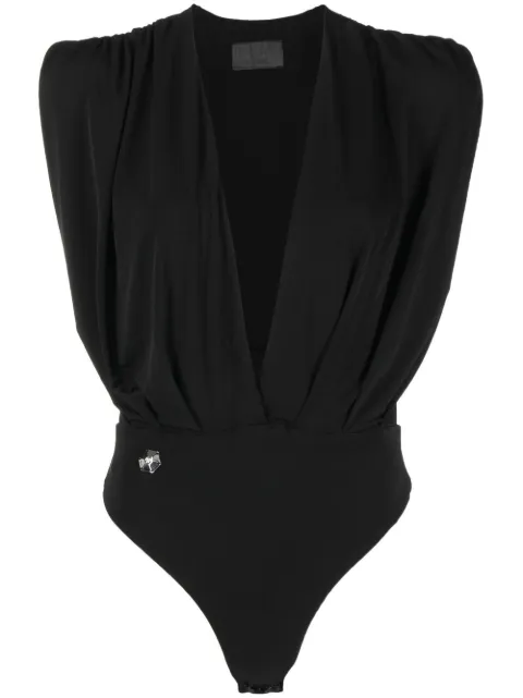 Philipp Plein plunging v-neck bodysuit