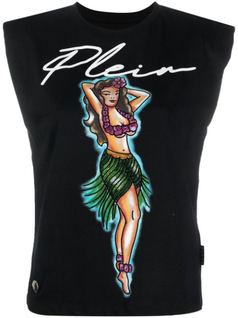 Philipp Plein Aloha logo-print tank top Women