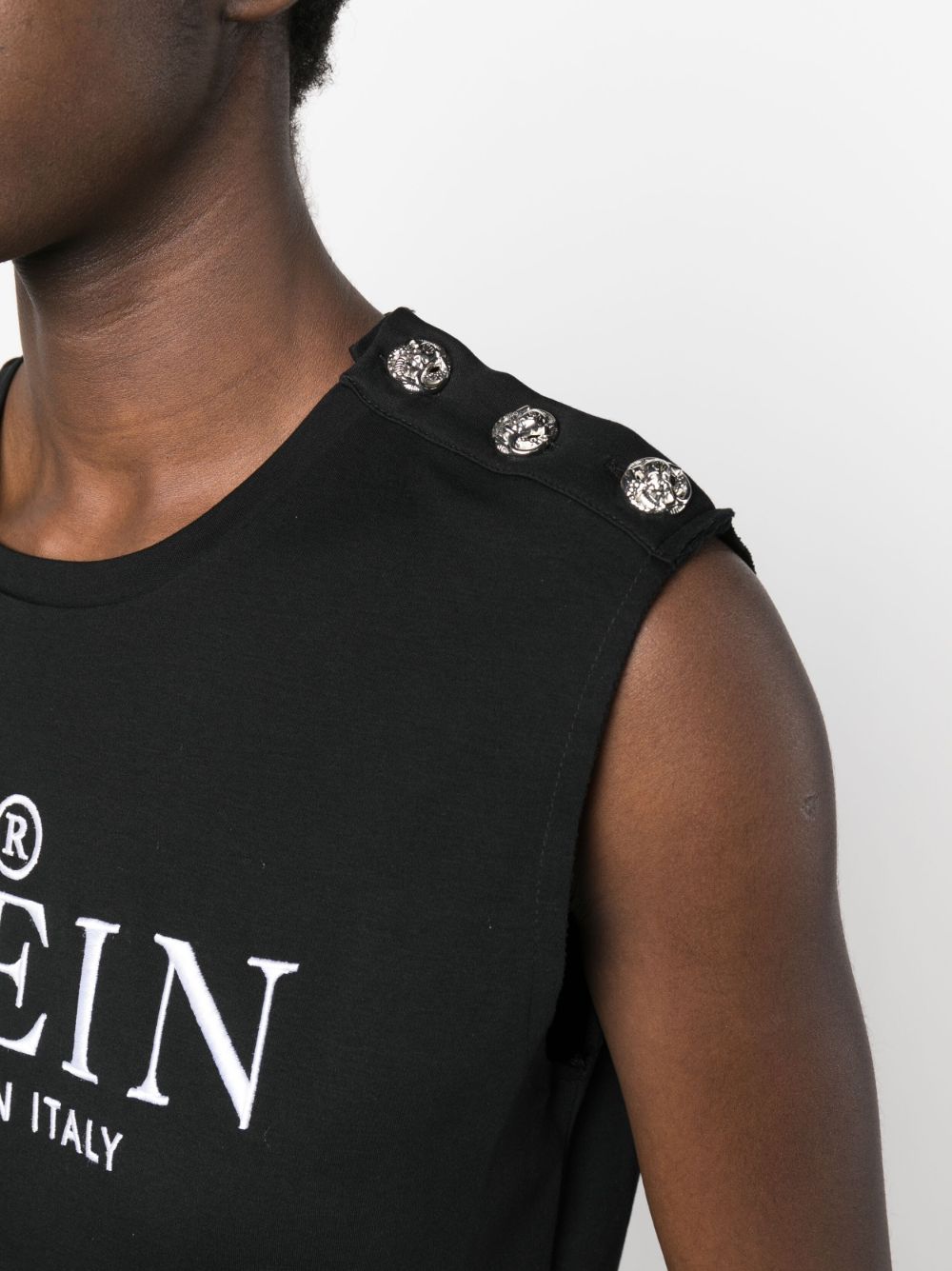 Philipp Plein logo-print tank top Women