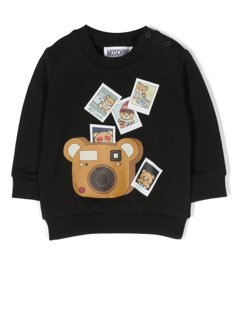 

Moschino Kids sudadera con estampado gráfico - Negro