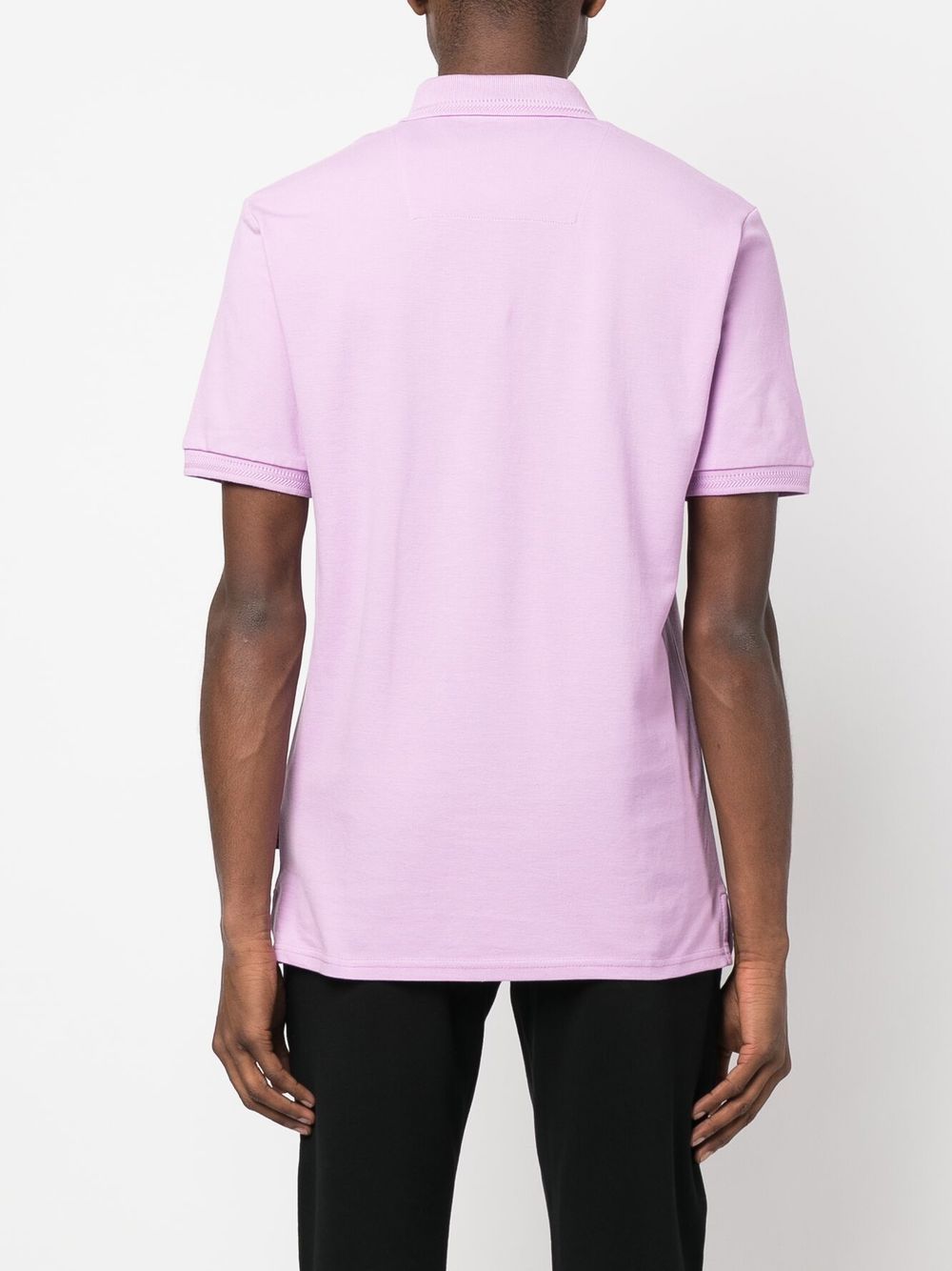Shop Philipp Plein Graphic-print Polo Shirt In Purple