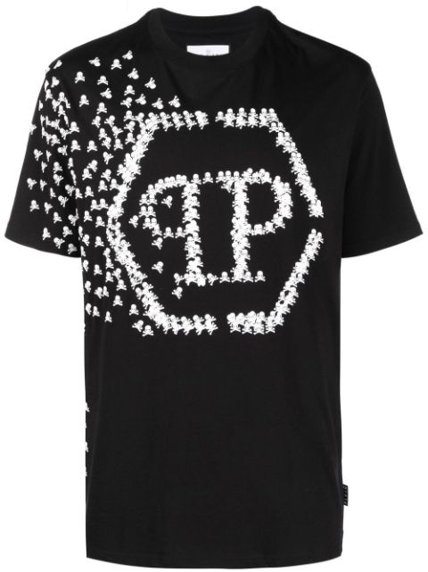 Philipp Plein t-shirt à logo Skull Bones imprimé 
