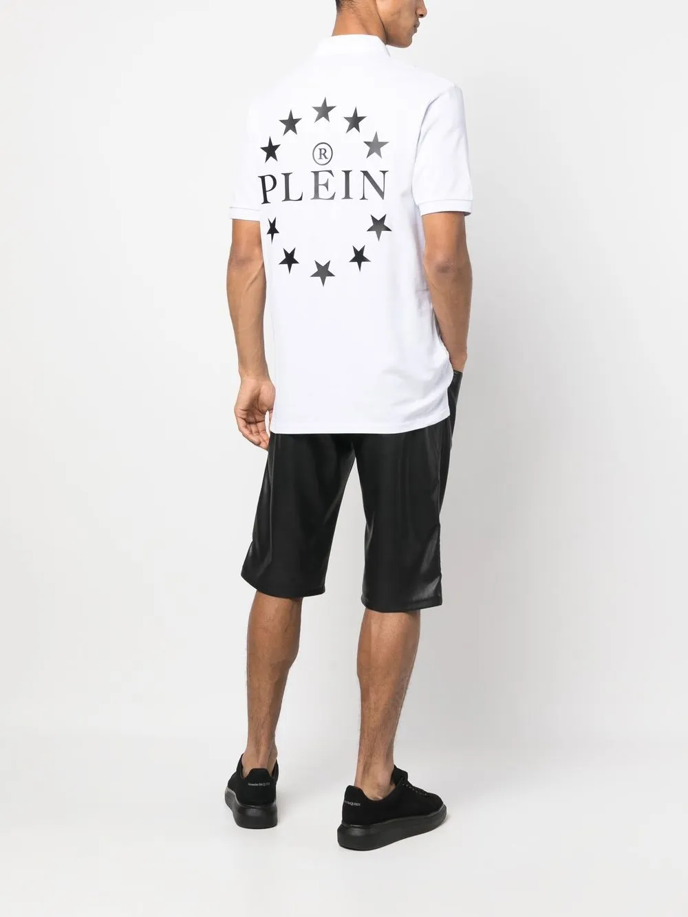 Philipp Plein logo印花棉polo衫 | Image 2