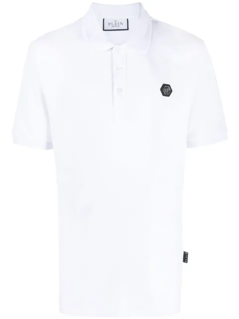 Philipp Plein logo-print cotton polo shirt
