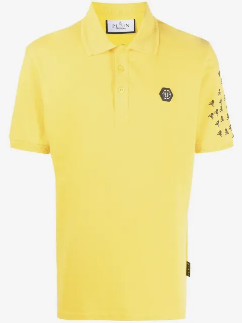 Philipp Plein Skull and Bones cotton polo shirt