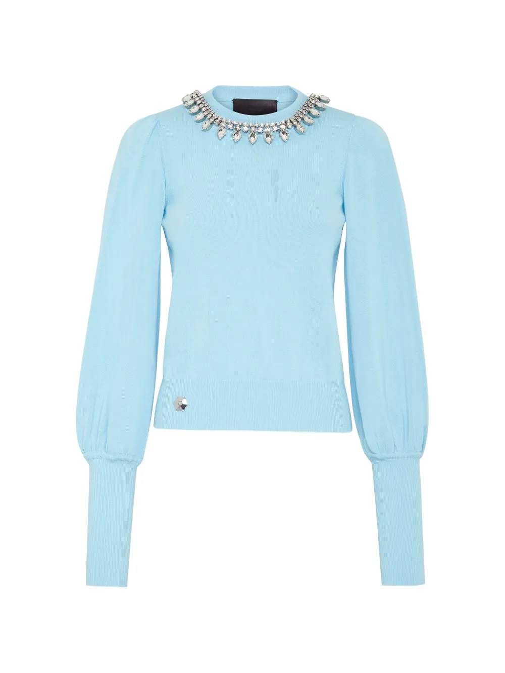 PHILIPP PLEIN Pullover mit Strass - Blau