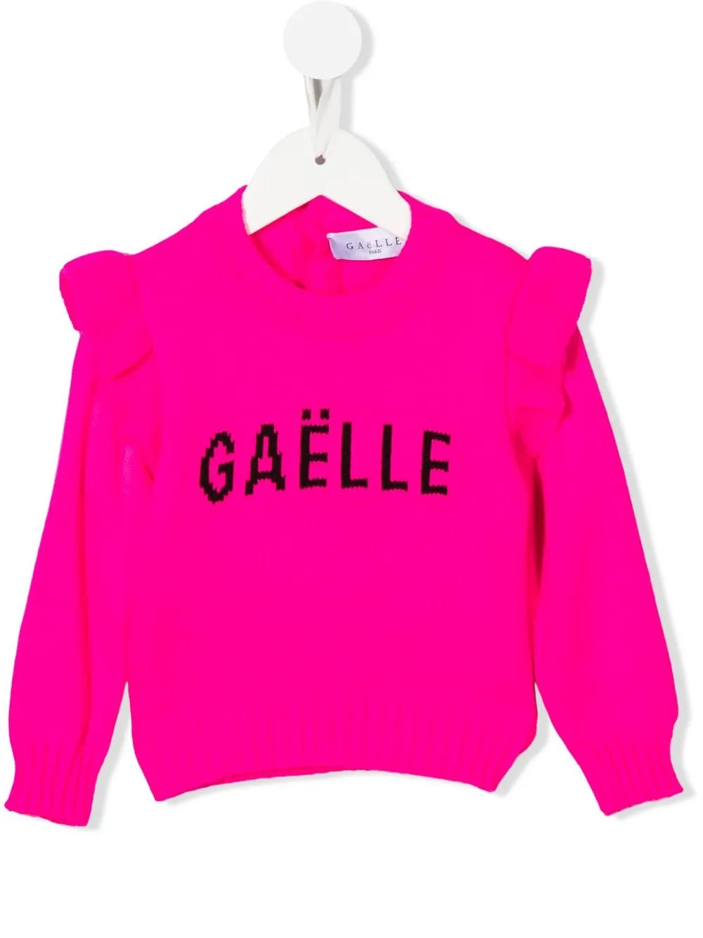 

Gaelle Paris Kids suéter con logo en intarsia - Rosado