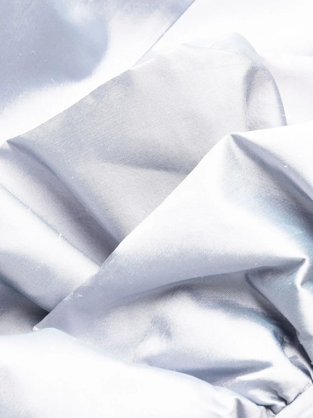 Ruffle-Detail Silk Mini Dress 