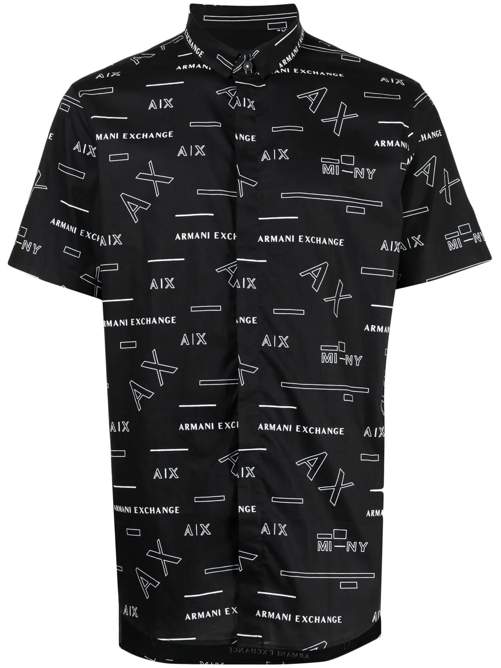 

Armani Exchange graphic-print shirt - Black