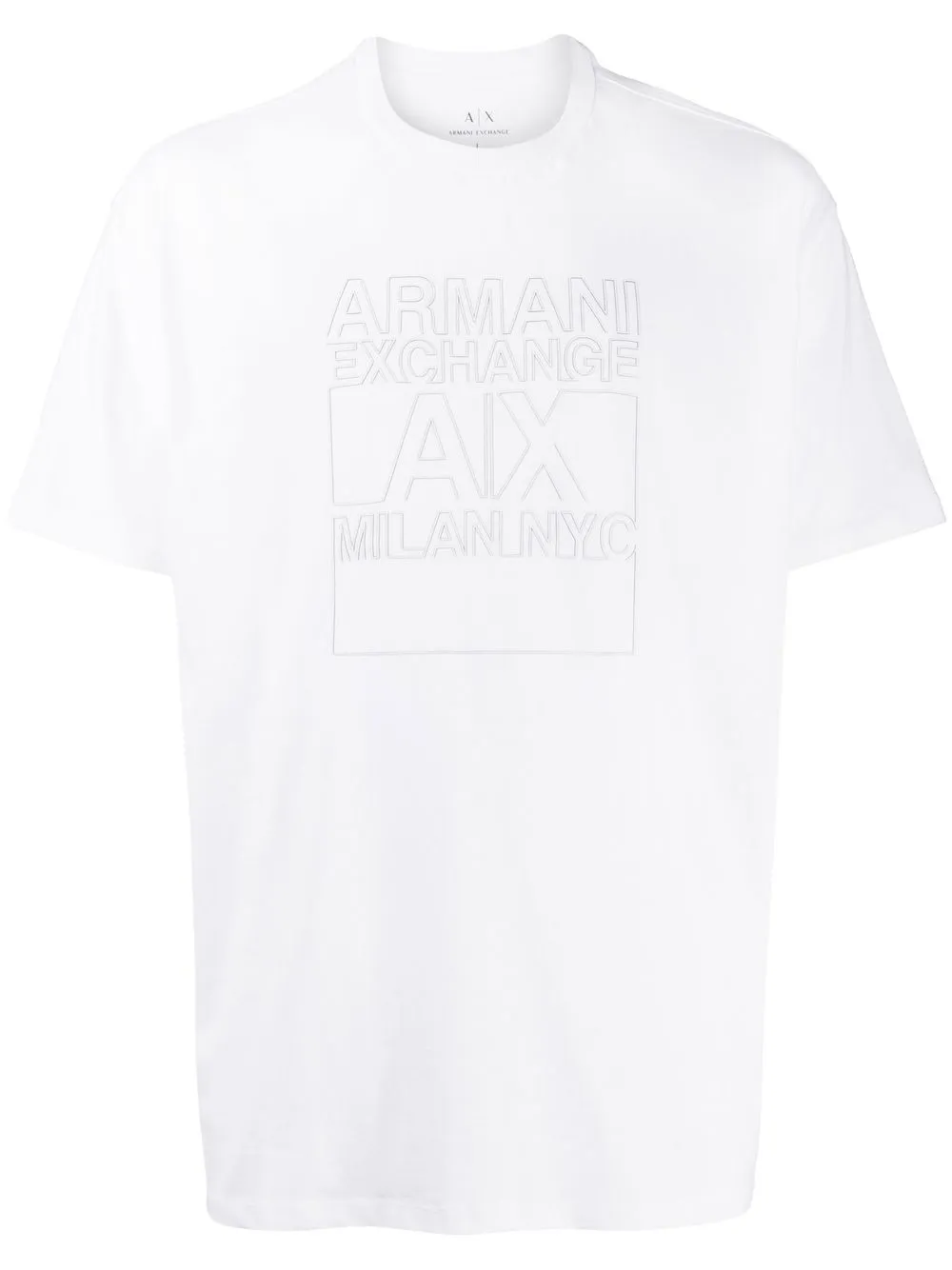 

Armani Exchange playera con logo estampado - Blanco