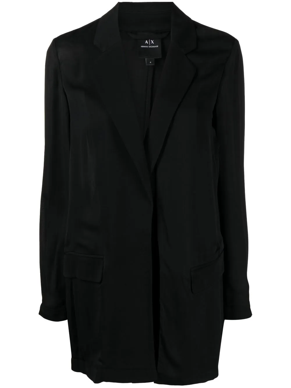 

Armani Exchange blazer asimétrico - Negro