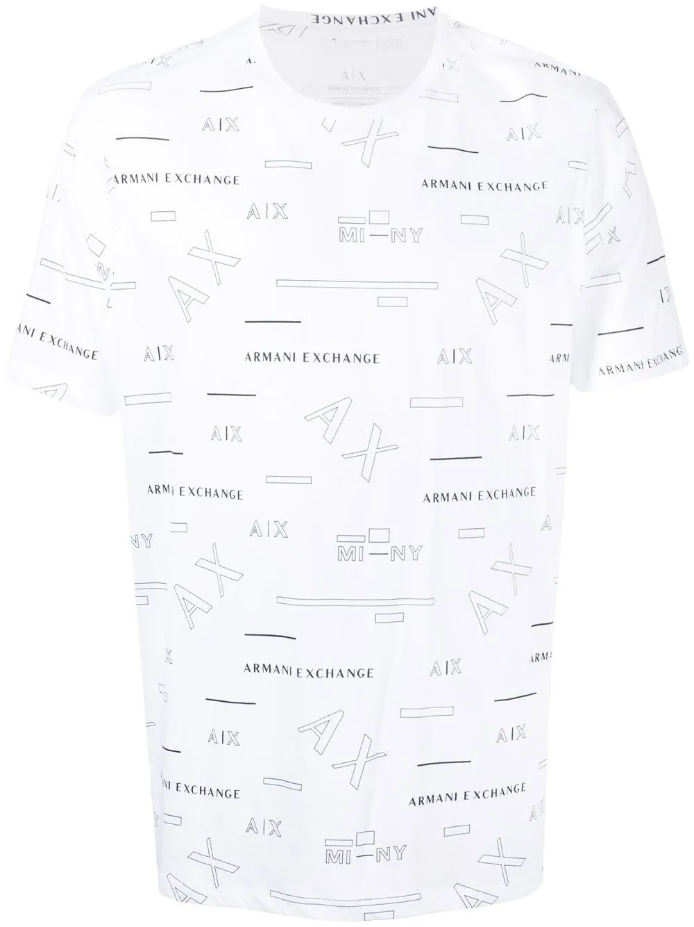 

Armani Exchange playera con logo estampado - Blanco