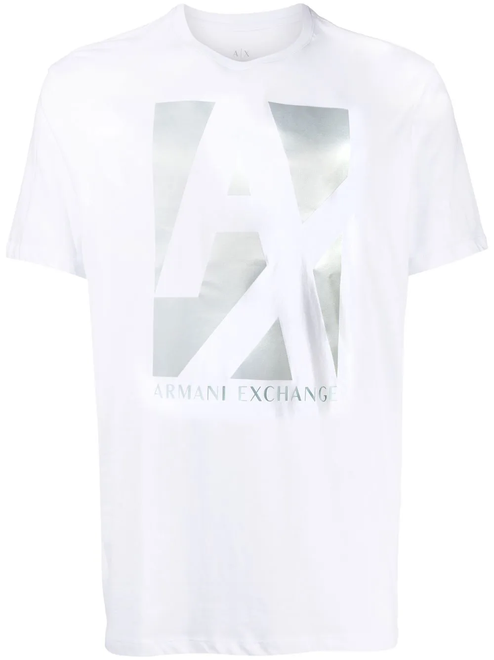 

Armani Exchange playera con logo estampado - Blanco