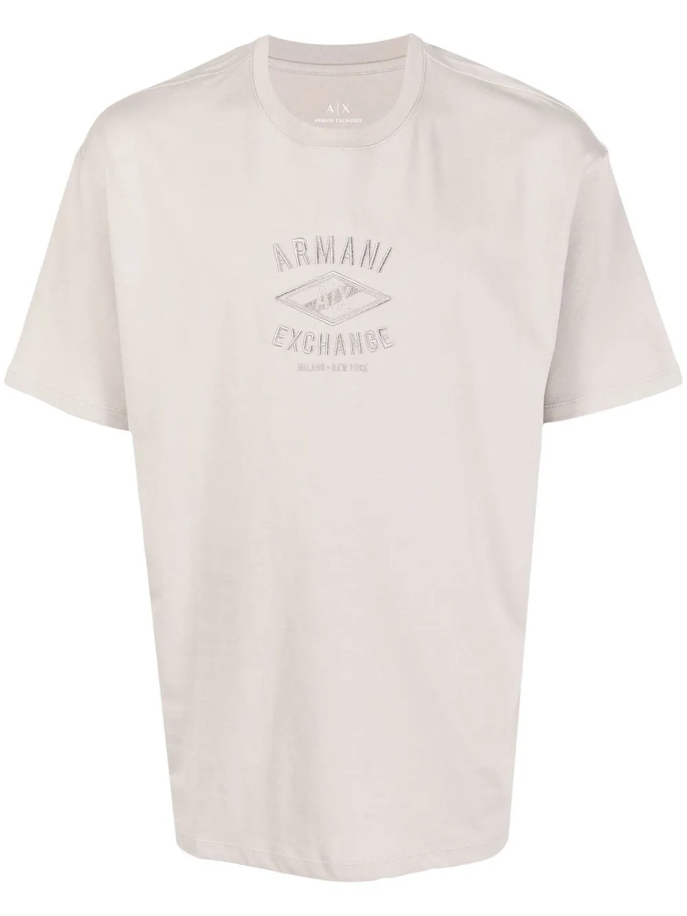 

Armani Exchange playera con logo bordado - Gris