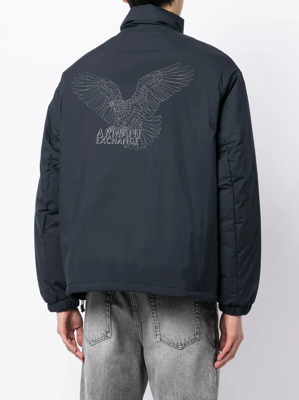 Armani eagle print on sale jacket